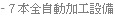 - 擁有7條全自動生產設備